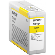 Epson Wide Format T8504 Yellow Ink Cartridge.