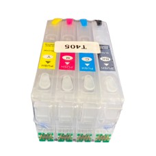 Refillable Cartridge Set Compatible with Epson 405 & 405XL Suitcase Series Cartridges.