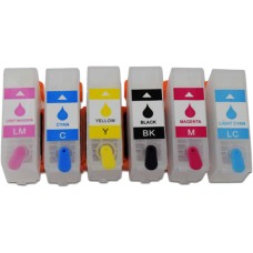 Refillable Cartridge Set Compatible with Epson 378 & 378XL, Squirrel Series Cartridges.