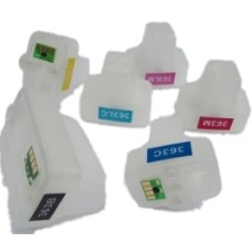 Refillable cartridge set For HP 363 Cartridges. Refillable cartridge set For HP 363 Cartridges.