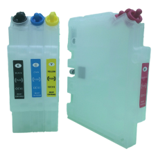 A set of pre-filled Ricoh Compatible GC41 dye sublimation ink cartridges. A set of pre-filled Ricoh Compatible GC41 dye sublimation ink cartridges.