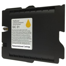 Ricoh Compatible GC31 Remanufactured Cartridge Yellow.