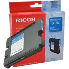Ricoh GC21C Genuine Ink Cartridge Cyan. Ricoh GC21C Genuine Ink Cartridge Cyan.