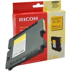 Ricoh GC21Y Genuine Ink Cartridge Yellow. Ricoh GC21Y Genuine Ink Cartridge Yellow.
