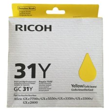 Ricoh GC31Y Genuine Ink Cartridge Yellow. Ricoh GC31Y Genuine Ink Cartridge Yellow.