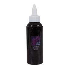 Glitz Glitter Glue (120ml) - Black.