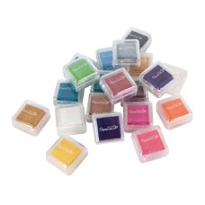 Artiste - Mini Mini Ink Pads Dye (20pk) - Assorted Colours.