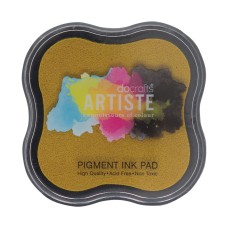 Artiste - Pigment Mini Ink Pad - Dark Yellow. Artiste - Pigment Mini Ink Pad - Dark Yellow.
