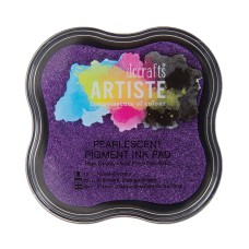 Artiste - Pigment Mini Ink Pad - Pearlescent Violet. Artiste - Pigment Mini Ink Pad - Pearlescent Violet.