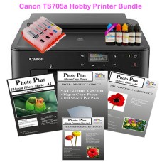 Hobby Printer Bundle, TS705a with Refillable Cartridges, Refill Inks & Selection of Papers. Hobby Printer Bundle, TS705a with Refillable Cartridges, Refill Inks & Selection of Papers.