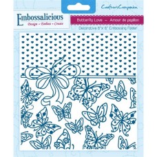 Embossalicious 6 x 6'' Embossing Folder - Butterfly Love. Embossalicious 6 x 6'' Embossing Folder - Butterfly Love.