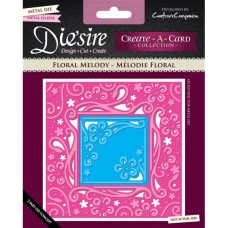 Diesire 'Create a Card' Metal Die - Floral Melody. Diesire 'Create a Card' Metal Die - Floral Melody.
