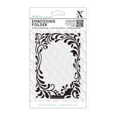 Xcut A6 Embossing Folder - Floral Curls. Xcut A6 Embossing Folder - Floral Curls.