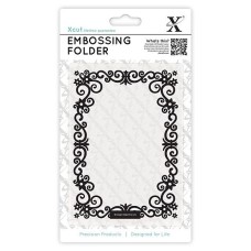 Xcut A6 Embossing Folder - Floral Frame. Xcut A6 Embossing Folder - Floral Frame.
