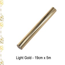 Toner Reactive Foil Roll,19cm x 5 Meter in Light Gold - HobbyPrint®
