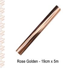 Toner Reactive Foil Roll,19cm x 5 Meter in Rose Golden - HobbyPrint® Toner Reactive Foil Roll,19cm x 5 Meter in Rose Golden - HobbyPrint®