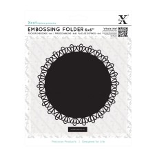 Xcut 6 x 6'' Embossing Folder - Lace Frame Square.