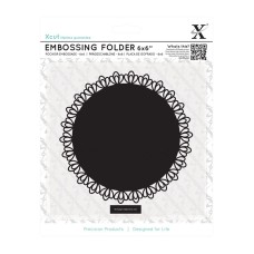 Xcut 6 x 6'' Embossing Folder - Lace Frame Square. Xcut 6 x 6'' Embossing Folder - Lace Frame Square.