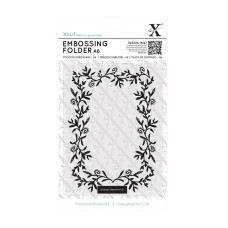 Xcut A6 Embossing Folder - Foliage Frame. Xcut A6 Embossing Folder - Foliage Frame.