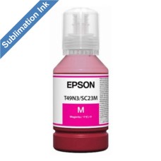 140ml Bottle of Epson T49N3 Magenta Dye Sublimation Ink. 140ml Bottle of Epson T49N3 Magenta Dye Sublimation Ink.