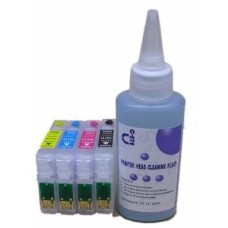 Sublimation Cleaning Cartridge Kit for Printer Models using Epson T0615 Cartridges. Sublimation Cleaning Cartridge Kit for Printer Models using Epson T0615 Cartridges.