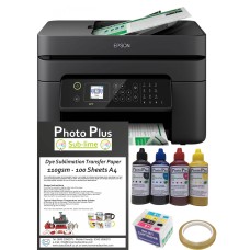 Dye Sublimation Printer Bundle - Epson WF-2835DWF & Dye Sublimation Printing Accessory Kit.