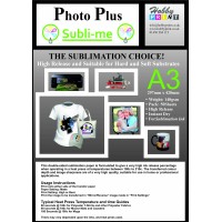 PhotoPlus A3 Dye Sublimation 140gsm Double Sided Transfer Paper, 50 Sheets. PhotoPlus A3 Dye Sublimation 140gsm Double Sided Transfer Paper, 50 Sheets.