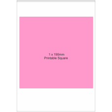 24 x A4 Printable Edible  Icing Sheets - 1 Printable Area of 190mm Square per Sheet.