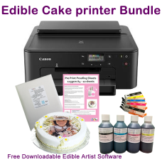 Edible A4 Printer Bundle - Refillable Cartridges, Inks, Icing & Wafer Papers Edible A4 Printer Bundle - Refillable Cartridges, Inks, Icing & Wafer Papers