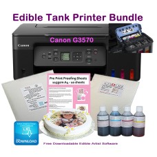 Edible G3570 Ink Tank Printer Bundle with Edible ink, with edible Paper Options Edible G3570 Ink Tank Printer Bundle with Edible ink, with edible Paper Options