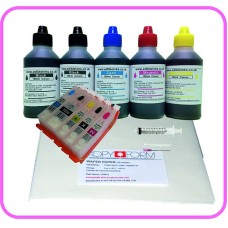 Edible Printer Refillable Cartridge Accessory Kit for Canon PGI-550 with Wafer Papers. Edible Printer Refillable Cartridge Accessory Kit for Canon PGI-550 with Wafer Papers.