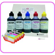 Edible Printer Refillable Cartridge Accessory Kit for Canon PGI-520 with Icing Sheets.