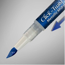 The Click-Twist Food Paint Brush - Metallic Midnight Blue - 2ml