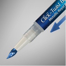 The Click-Twist Food Paint Brush - Metallic Royal Blue - 2ml