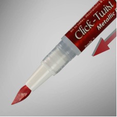 The Click-Twist Food Paint Brush - Metallic Red - 2ml