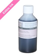 100ml Bottle of Black Edible Ink for Canon Printers. 100ml Bottle of Black Edible Ink for Canon Printers.