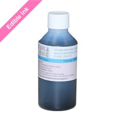 100ml Bottle of Cyan Edible Ink for Canon Printers. 100ml Bottle of Cyan Edible Ink for Canon Printers.