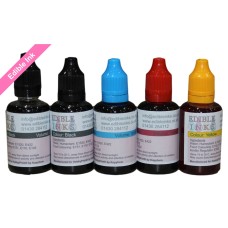 150ml Bottled Edible Ink for Canon Printers - 5 x 30ml Set of CMYKK. 150ml Bottled Edible Ink for Canon Printers - 5 x 30ml Set of CMYKK.