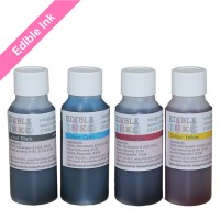 200ml Bottled Edible Ink for Canon Printers - 4 x 50ml Set of CMYK.