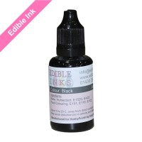 30ml Bottle of Black Edible Ink for Canon Printers. 30ml Bottle of Black Edible Ink for Canon Printers.