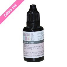 30ml Bottle of Black Edible Ink for Canon Printers. 30ml Bottle of Black Edible Ink for Canon Printers.
