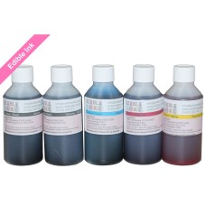 500ml Bottled Edible Ink for Canon Printers - 5 x 100ml Set of CMYKK. 500ml Bottled Edible Ink for Canon Printers - 5 x 100ml Set of CMYKK.