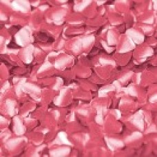Edible Shapes - Pink Hearts with a metallic sheen.