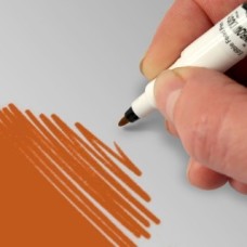 Food Art Pen - Orange, with a fine and a broad nib. - 2 pens in 1.