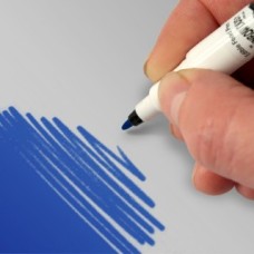 Food Art Pen - Royal Blue, with a fine and a broad nib. - 2 pens in 1.