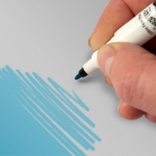 Food Art Pen - Sky Blue, with a fine and a broad nib. - 2 pens in 1.