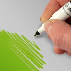 Food Art Pen - Spring Green, with a fine and a broad nib. - 2 pens in 1.