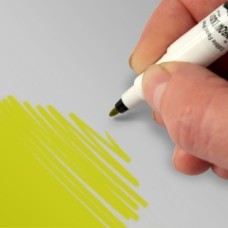 Food Art Pen - Yellow, with a fine and a broad nib. - 2 pens in 1.
