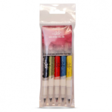 Food Art Pen - 5 x Multipack, with a fine and a broad nib. - 2 pens in 1.