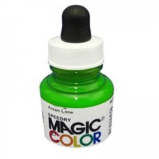 Liquid Acrylic Ink 28ml bottle with pipete MC380 - Fluorescent Green